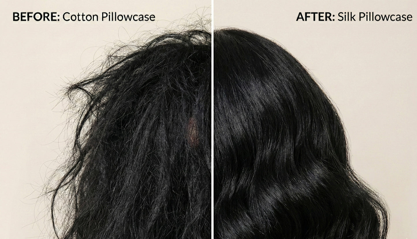 100% Mulberry Silk Pillowcase – Standard (White)