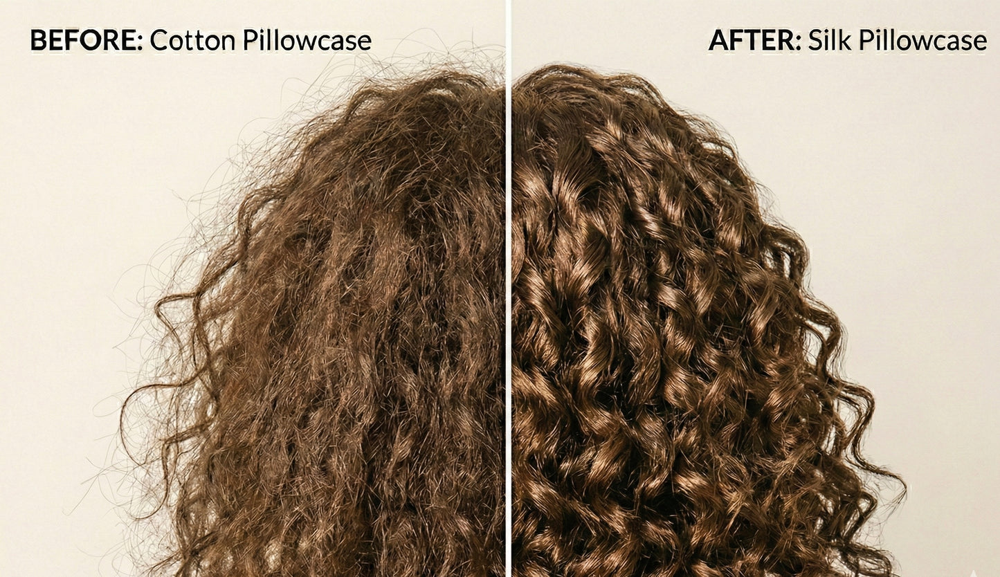 100% Mulberry Silk Pillowcase – Standard (White)