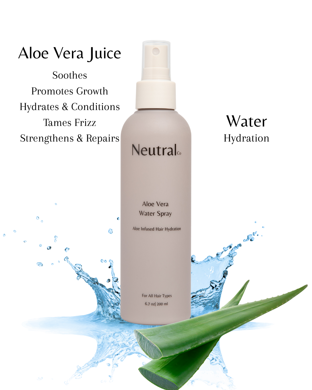 Aloe Vera Hydration Spray (Hair & Scalp Refresh)