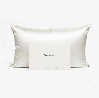100% Mulberry Silk Pillowcase – Standard (White)